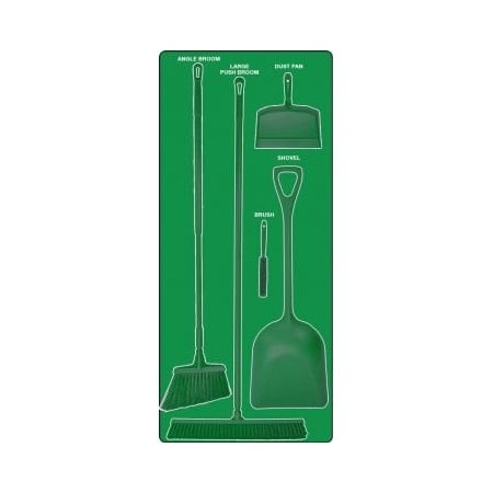 Accuform DRY ZONE STOREBOARDS ULTRA PSB712GNGN PSB712GNGN